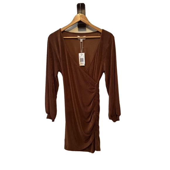 L’ Space Melissa Dress Coffee Brown NWT Size Medium - Picture 3 of 9